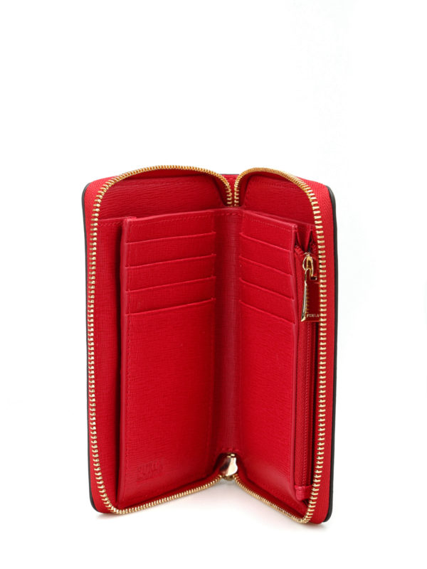 FURLA buy online Babylon M zip around red wallet