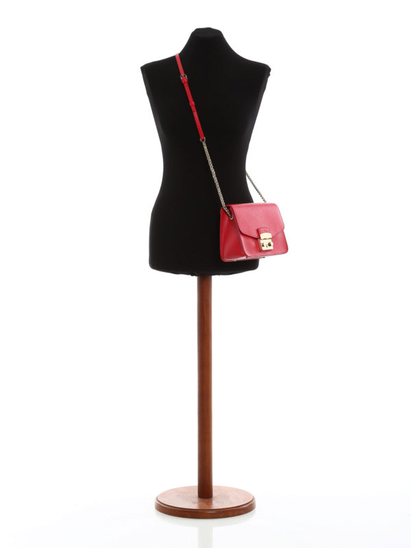 iKRIX FURLA: Metropolis S red leather bag