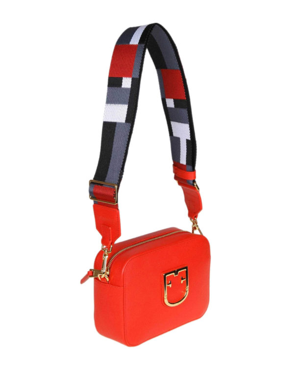 FURLA: cross body bags online - Brava red leather cross body bag