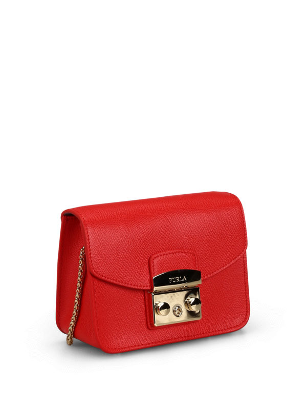FURLA: cross body bags online - Metropolis Mini red bag