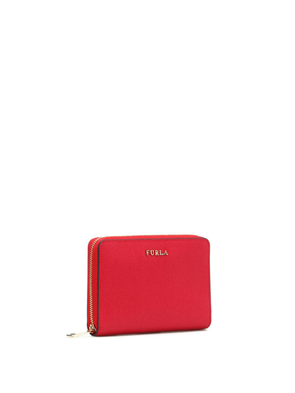FURLA: wallets & purses online - Babylon M zip around red wallet