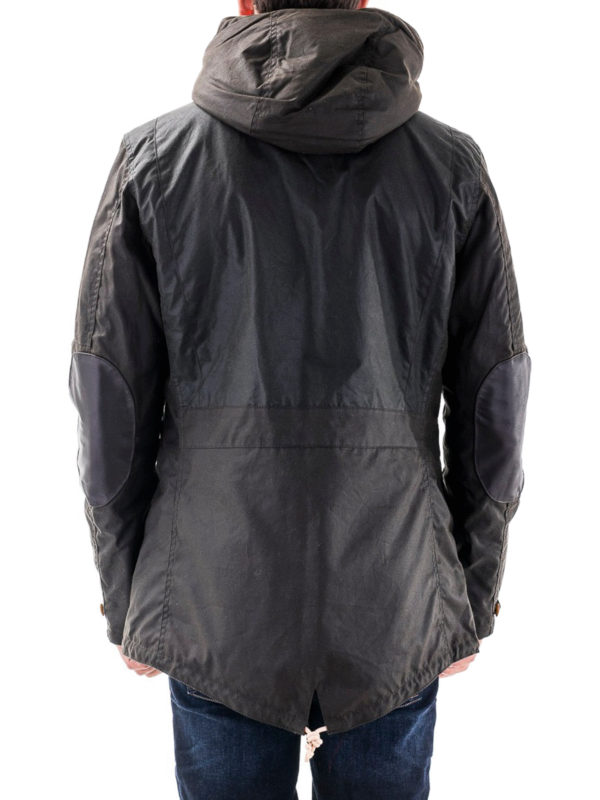 Game Waxed padded parka shop online: BARBOUR