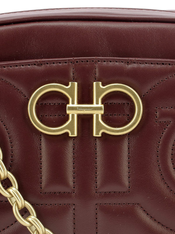 Gancini quilted camera bag shop online: SALVATORE FERRAGAMO