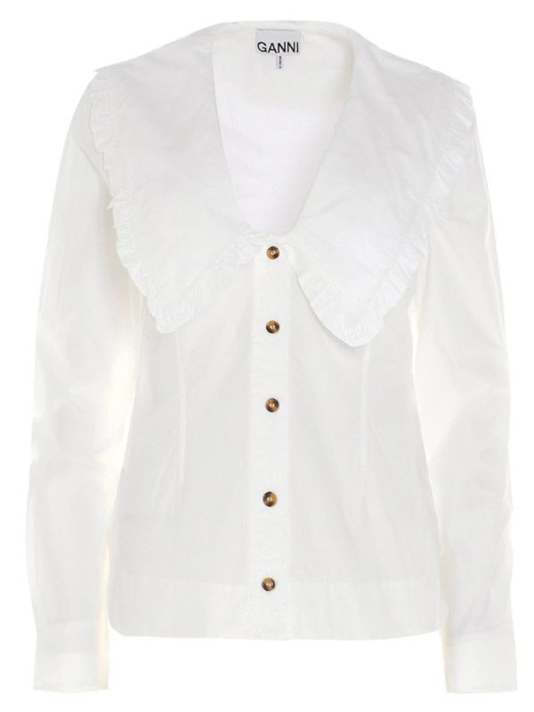 GANNI: シャツ - シャツ - 白