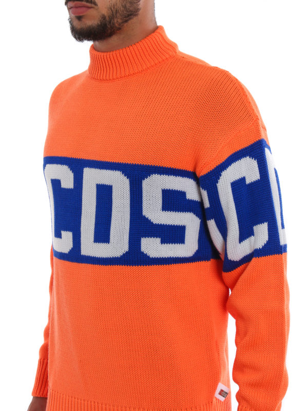 GCDS buy online Rundhalspullover - Orange