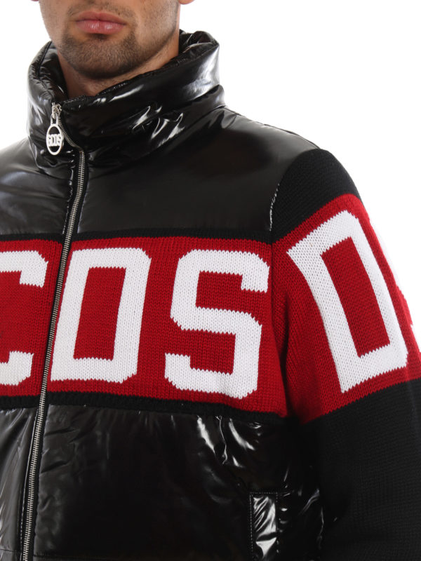 GCDS buy online Giacca imbottita con maniche in lana