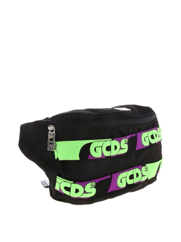 GCDS: marsupi online - Marsupio in tessuto tecnico con logo