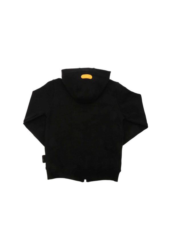 GCDS: Sweatshirts & Sweaters online - Neon logo sweatshirt in black
