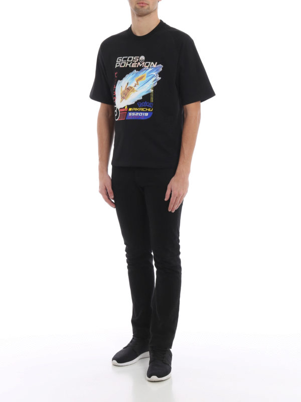 GCDS: t-shirts online - Pokémon print black T-shirt