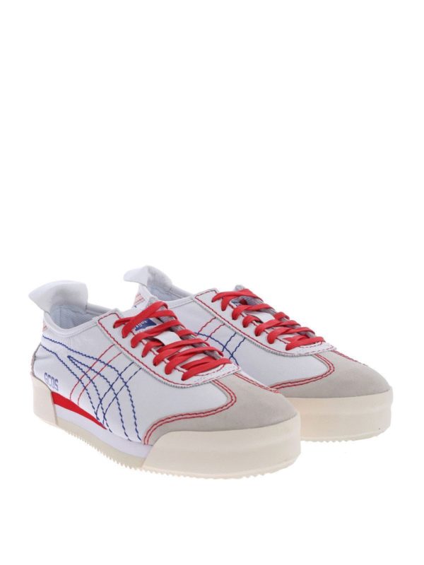 GCDS: trainers online - White and red Tiger Mexico sneakers