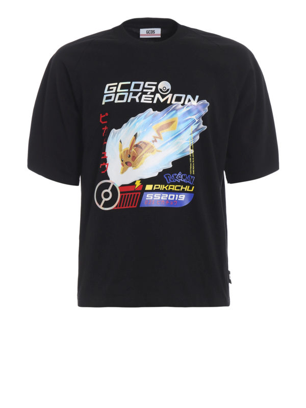 GCDS: t-shirts - Pokémon print black T-shirt