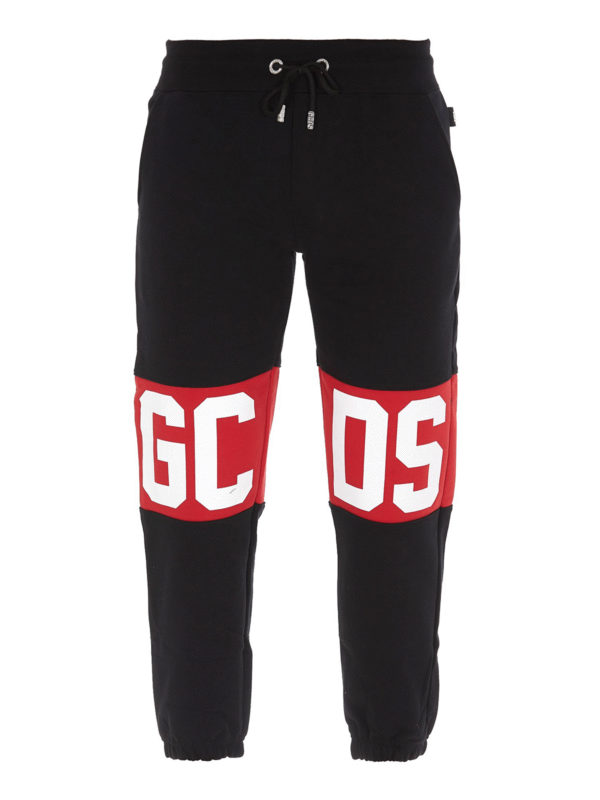 GCDS: tracksuit bottoms - Logo lettering tracksuit bottoms