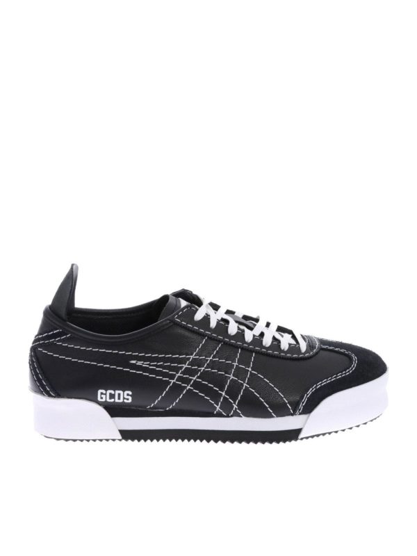 GCDS: trainers - Black and white Tiger Mexico sneakers