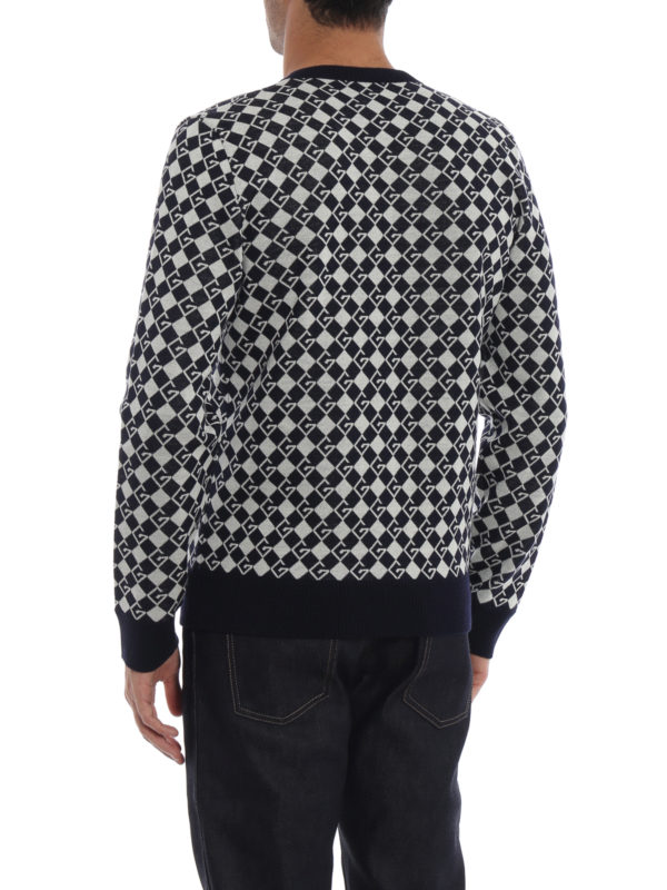 V-Pullover - Dunkelblau shop online: GUCCI