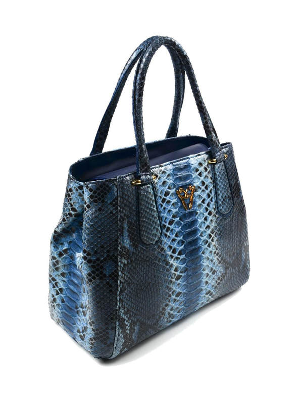Ghibli: totes bags online - Python leather tote bag