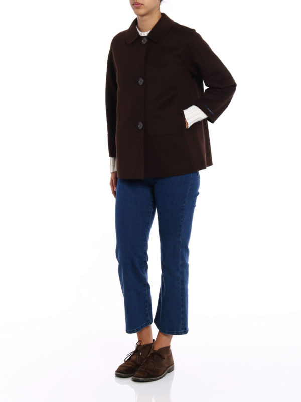 Casual jackets Max Mara - Ghiera wool and angora cloth jacket