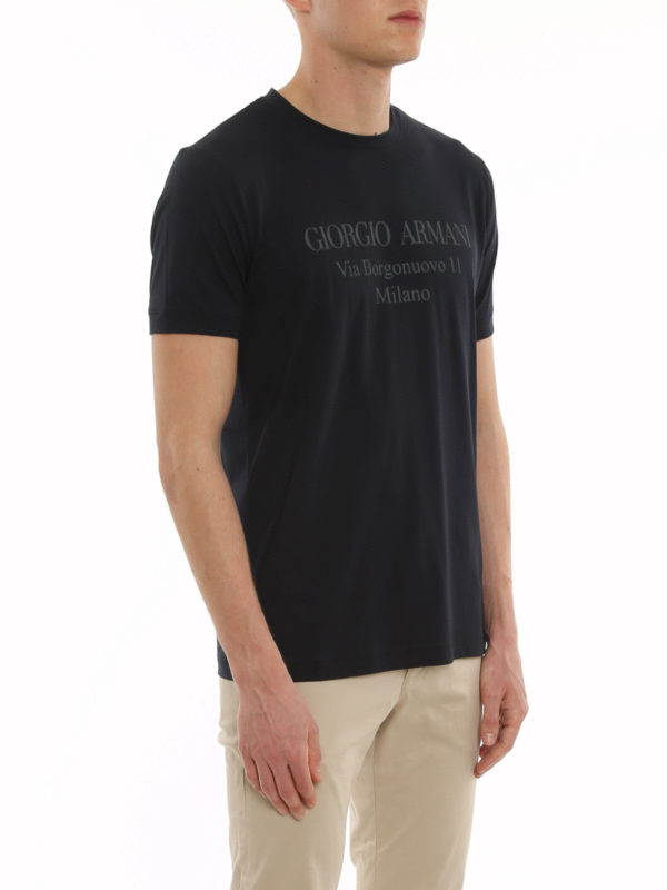 GIORGIO ARMANI buy online T-Shirt - Dunkelblau