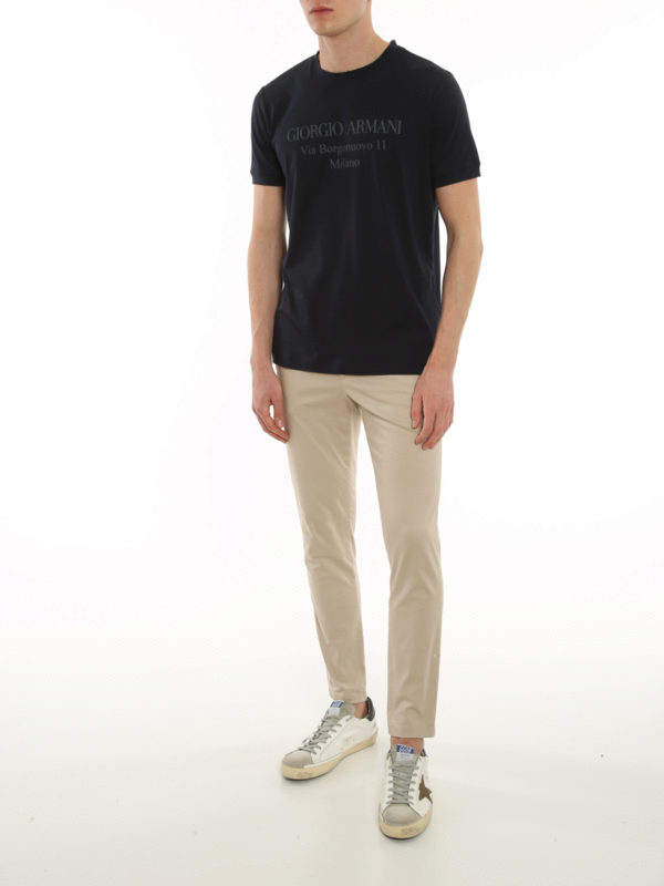 GIORGIO ARMANI: T-shirts online - T-Shirt - Dunkelblau