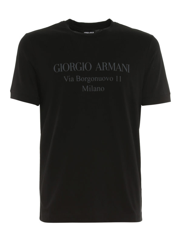 GIORGIO ARMANI: Tシャツ - Tシャツ - 黒