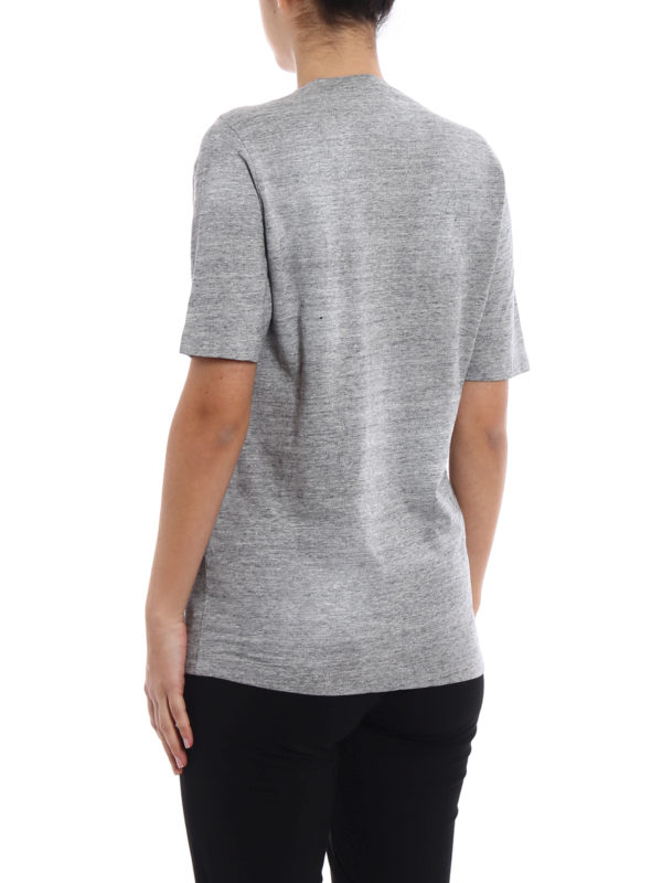 Girl Scouts grey melange T-shirt shop online: DSQUARED2