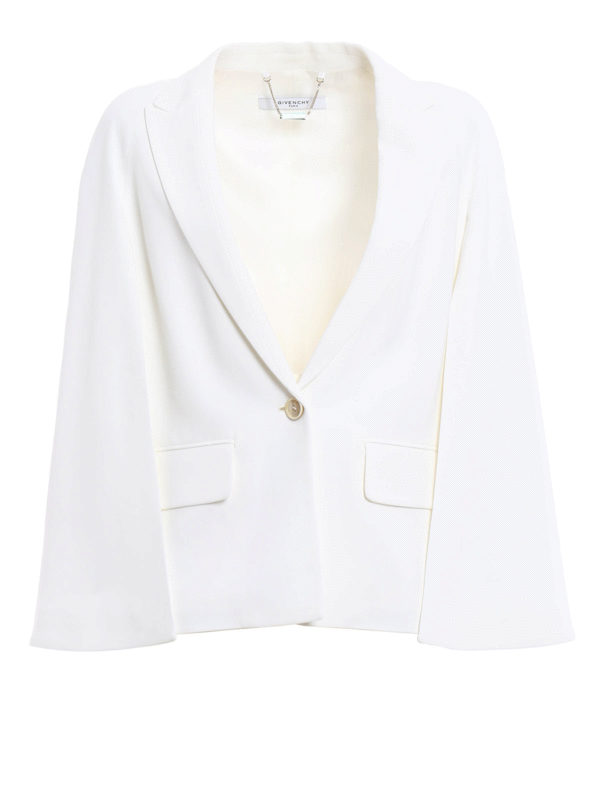 GIVENCHY: Blazer - Cape-inspired blazer