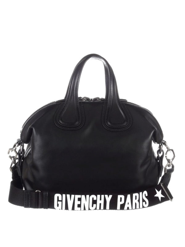 GIVENCHY: bowling bags - Nightingale small black bowling bag