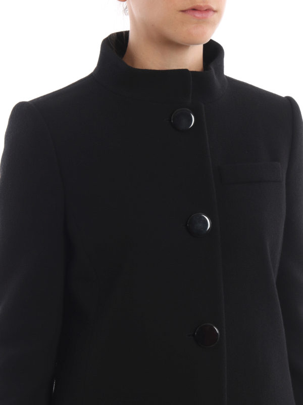 GIVENCHY buy online Black wool crepe coat