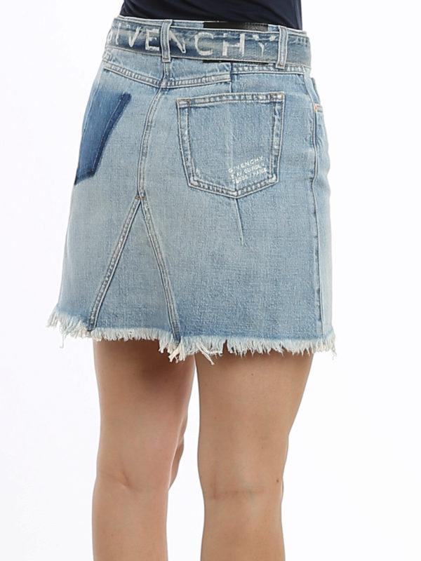 GIVENCHY buy online Denim mini skirt