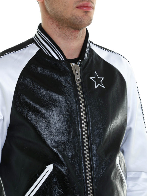 GIVENCHY buy online Satin sleeved leather bomber