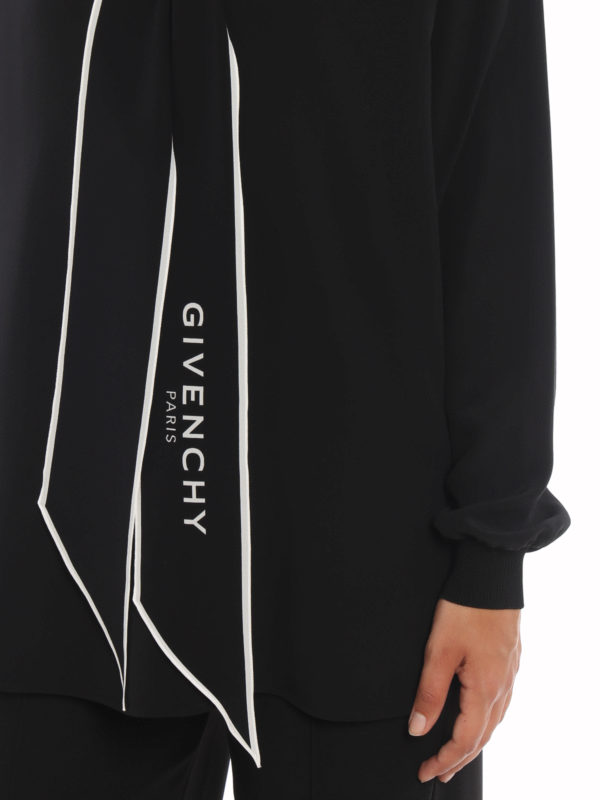 GIVENCHY buy online Tie neck silk blouse