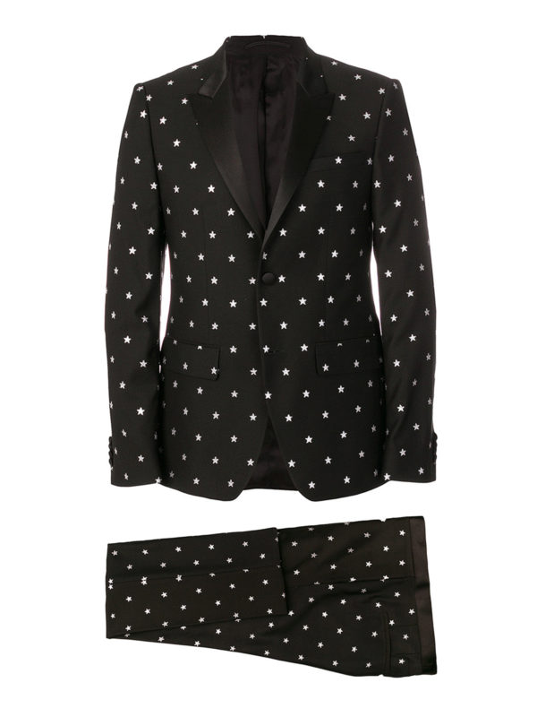 GIVENCHY: casual suits - Stars patterned wool suit