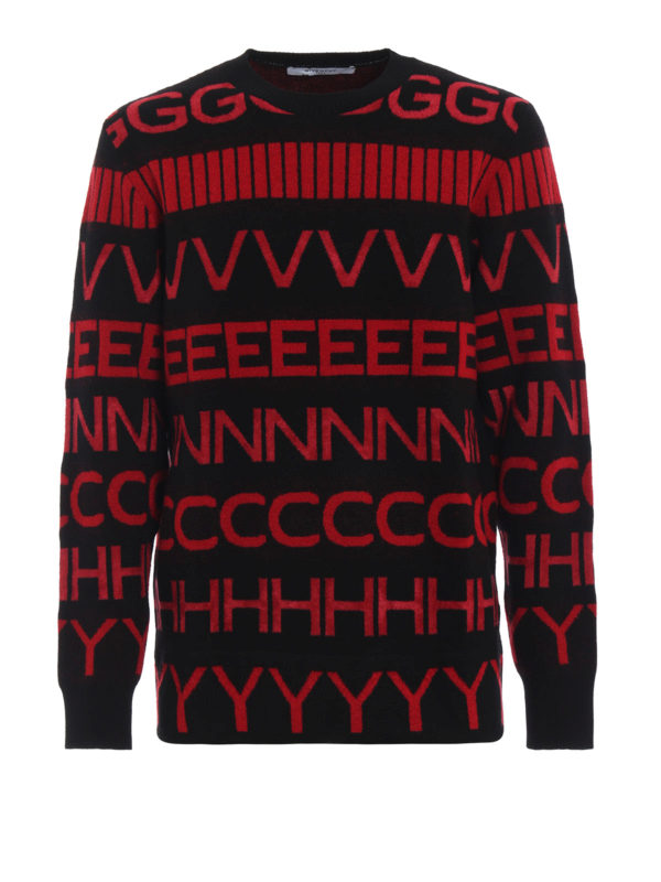 GIVENCHY: Suéteres con cuello pico - Suéter Cuello Redondo - Negro