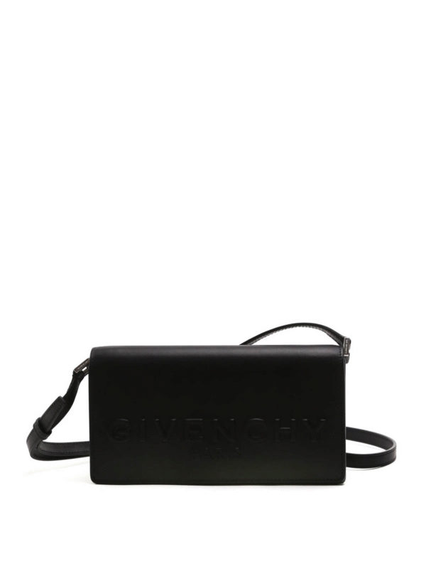 GIVENCHY: Bolsas bandoleras - Debossed logo fold-over crossbody