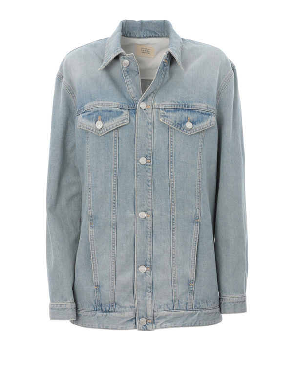 GIVENCHY: Vestes en denim - Veste En Jean - Clair Délavé