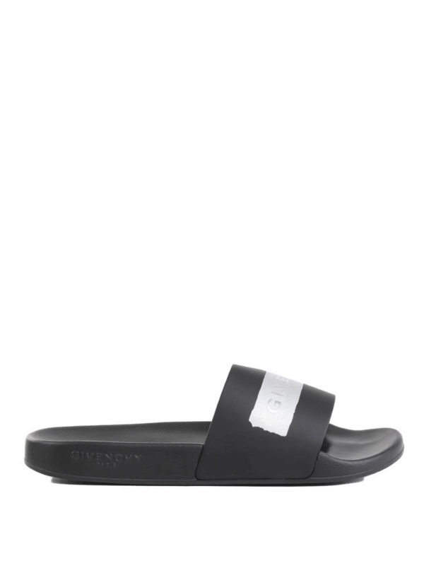 GIVENCHY: Chanclas de playa - Chanclas - Negro