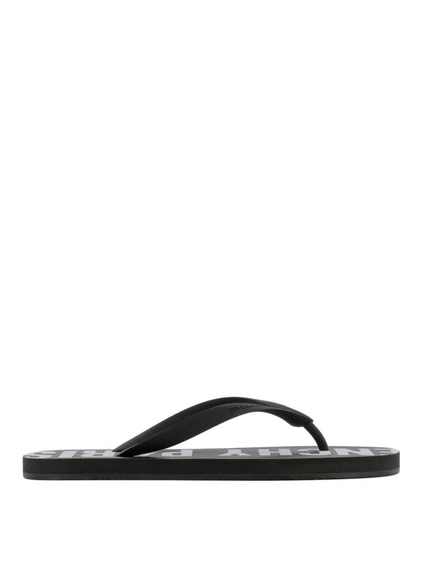 GIVENCHY: flip flops - Rubber thong flip flops