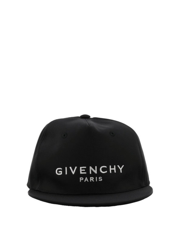 GIVENCHY: hats & caps - Givenchy Paris embroidery cotton baseball cap