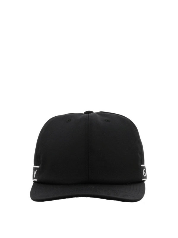 GIVENCHY: hats & caps - Logo stripe baseball cap