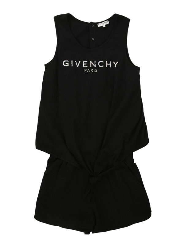 GIVENCHY: jumpsuits - Cracked logo jumpsuit