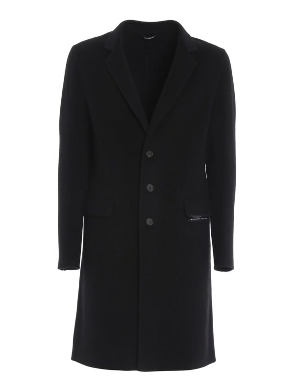 GIVENCHY: knee length coats - Wool cashmere blend coat