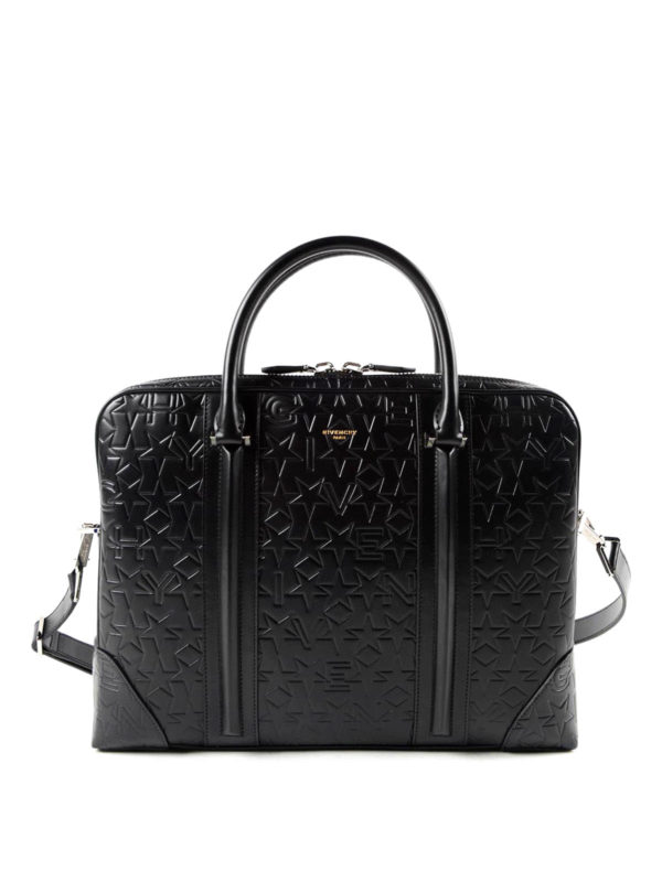 GIVENCHY: laptop bags & briefcases - Embossed leather bag