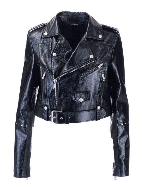 GIVENCHY: Lederjacken - Lederjacke - Schwarz