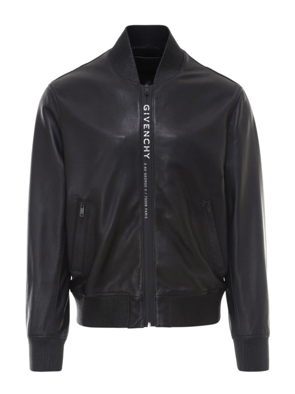 GIVENCHY: Lederjacken - Lederjacke - Schwarz