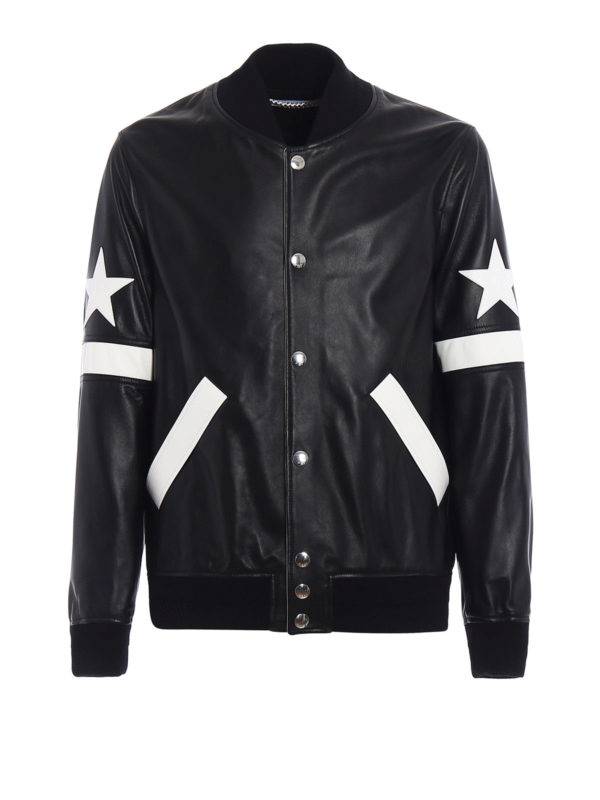 GIVENCHY: Lederjacken - Lederjacke - Schwarz