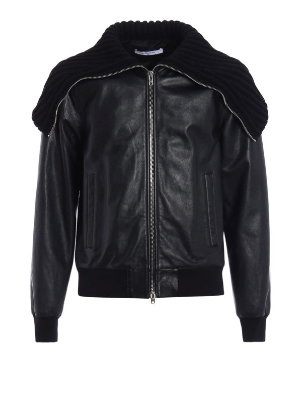 GIVENCHY: Lederjacken - Lederjacke - Schwarz