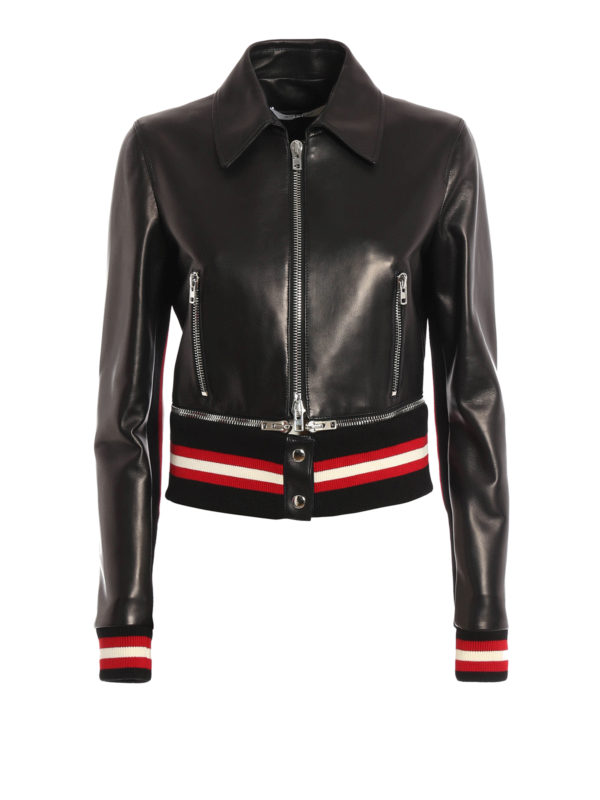 GIVENCHY: レザージャケット - レザーコート レディース - 黒