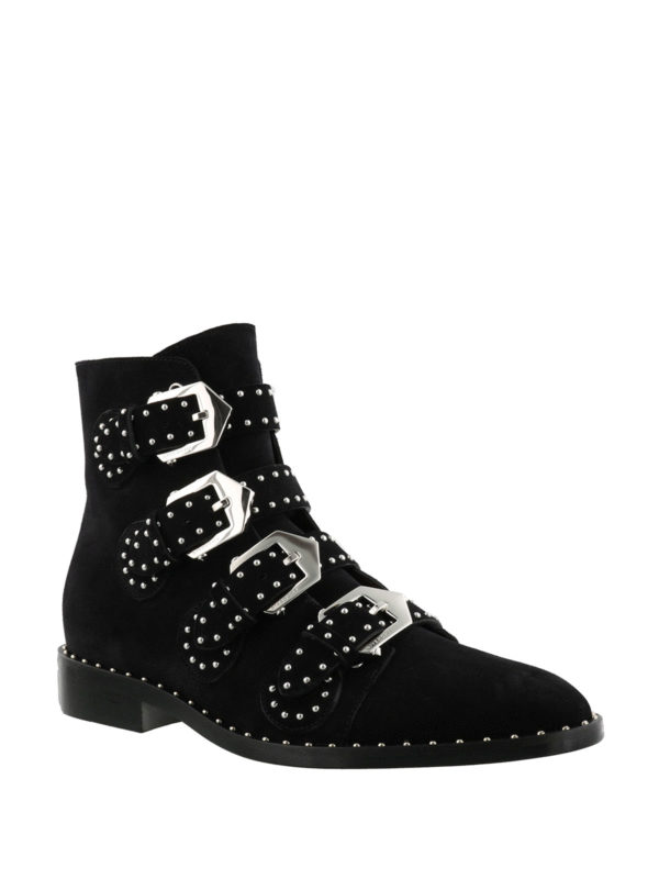GIVENCHY: ankle boots online - Studded suede ankle boots
