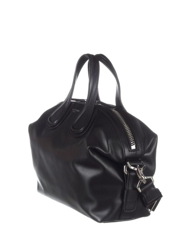 GIVENCHY: bowling bags online - Nightingale small black bowling bag