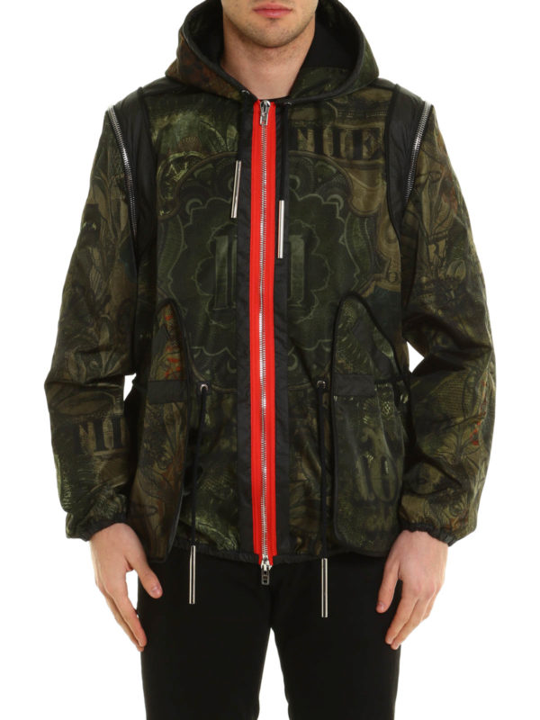 GIVENCHY: casual jackets online - All over printed nylon jacket