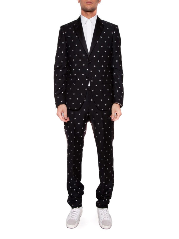 GIVENCHY: casual suits online - Stars patterned wool suit